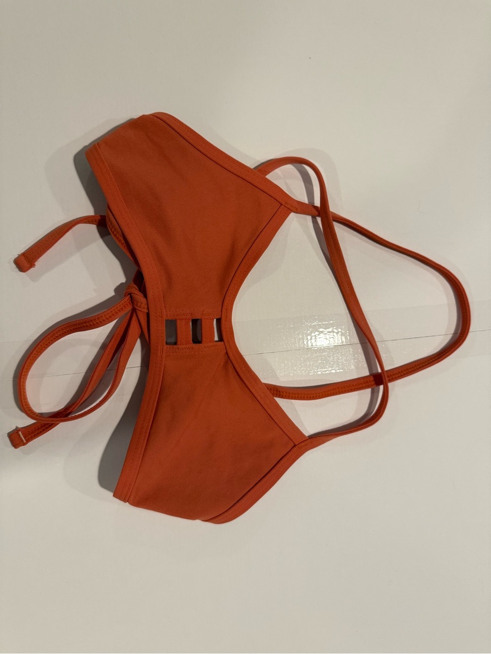 Jolyn Rust Orange Strappy Bikini Top